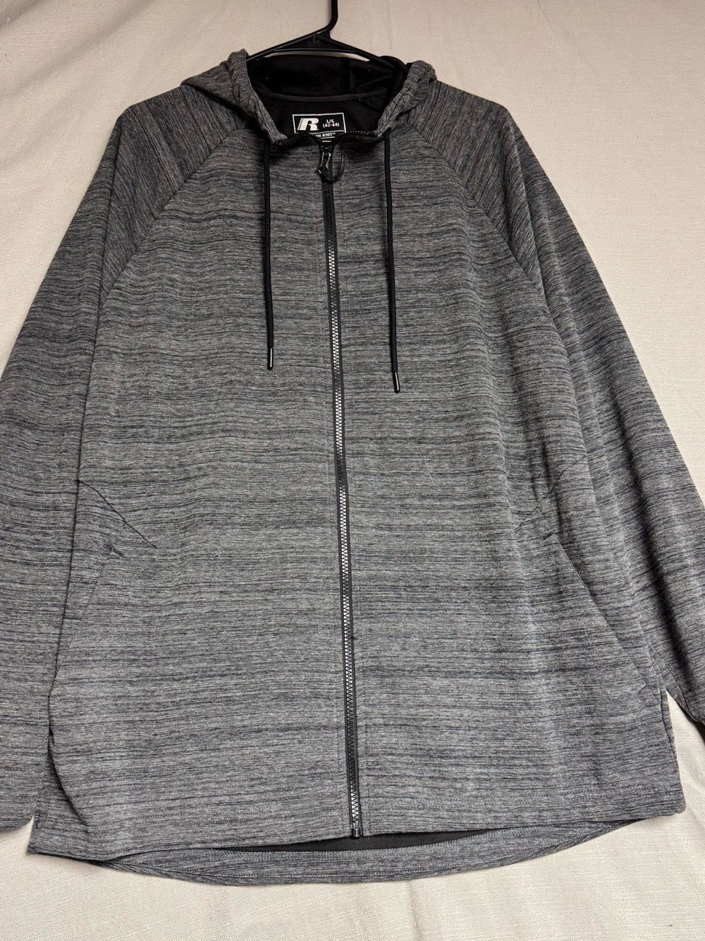 Russell Athletic Men's Heather Gray Full Zip Hoodie